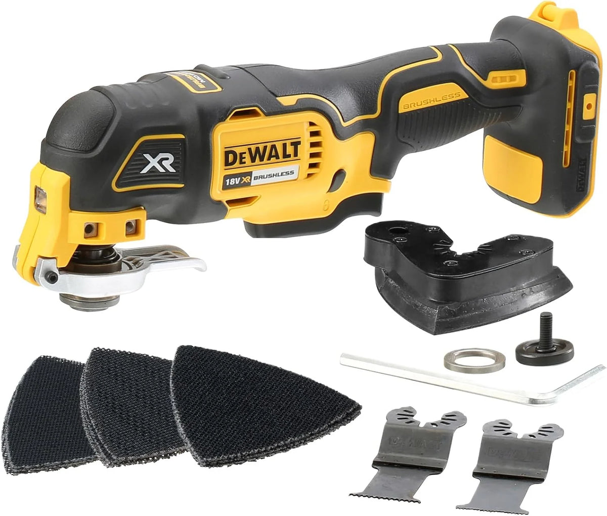 DEWALT Multiherramienta Oscilante Sin Escobillas 18V XR, Sin Batería ni Cargador, DCS355N-XJ