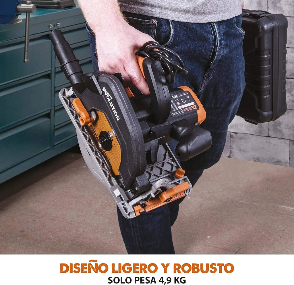 Evolution Power Tools - R185CCS Sierra circular multimaterial, 185 mm 230 V