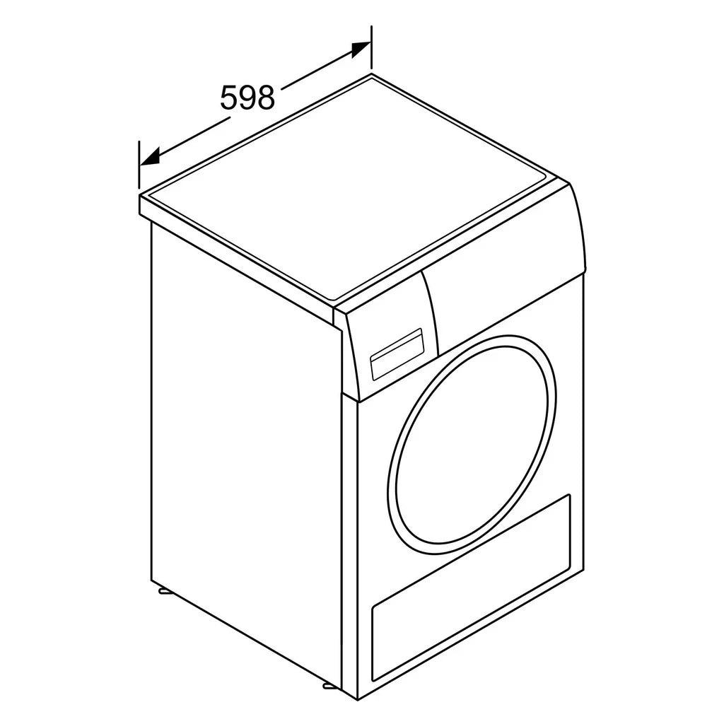 2026 Secadora de bomba de calor Bosch Serie 6 WQG235DH0 8 kg blanco A+++