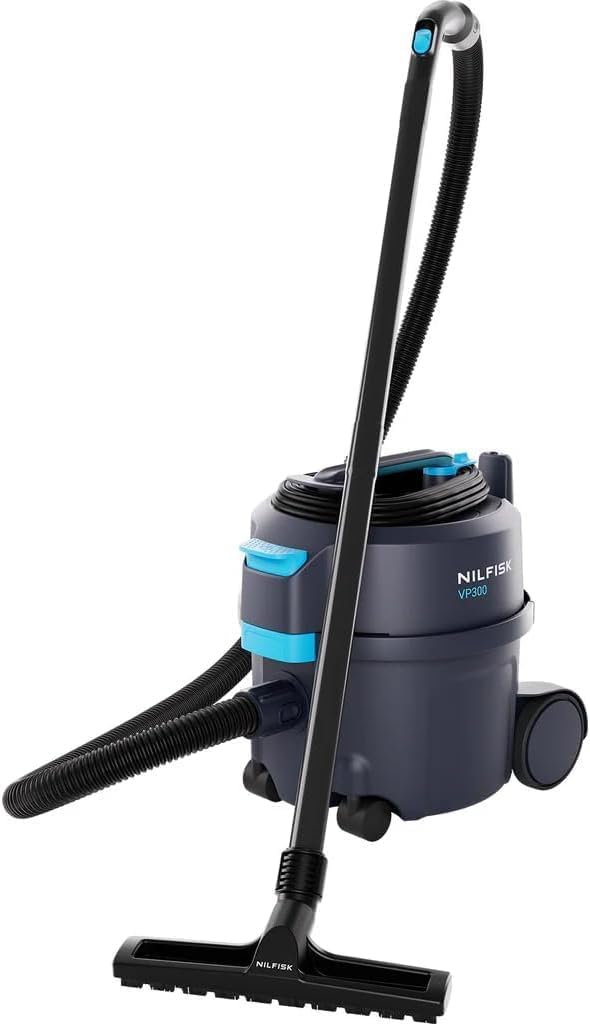 Nilfisk Aspirador Profesional VP300 HEPA Basic (Aspirador Industrial con Filtro HEPA, Capacidad de la Bolsa de Filtro 10 l, Potencia de succión 800 W, Flujo de aire 32 l/s) 107421144 (Nero)