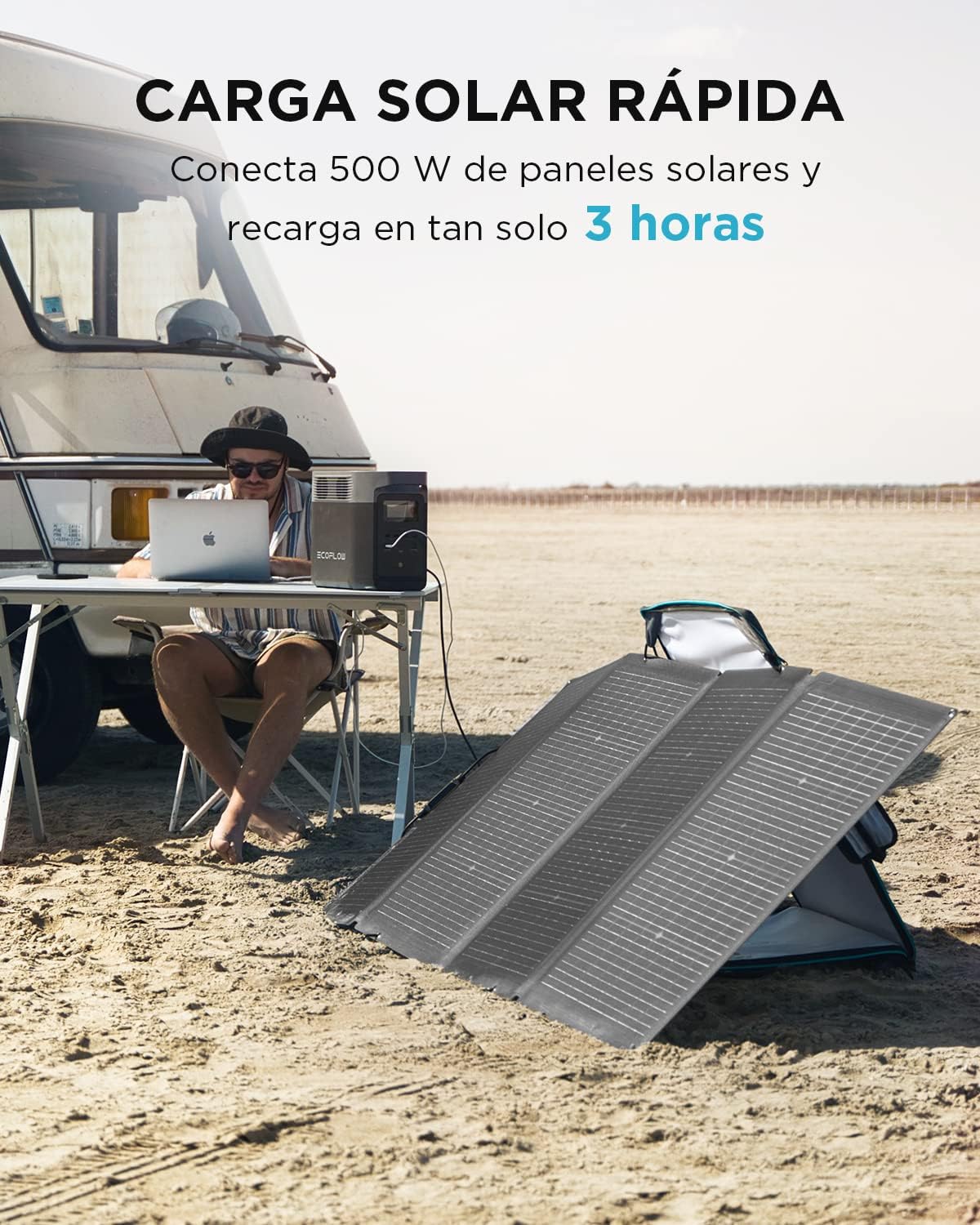 Estación de Energía Portátil EcoFlow Delta 2 1024 WH, Generador Solar