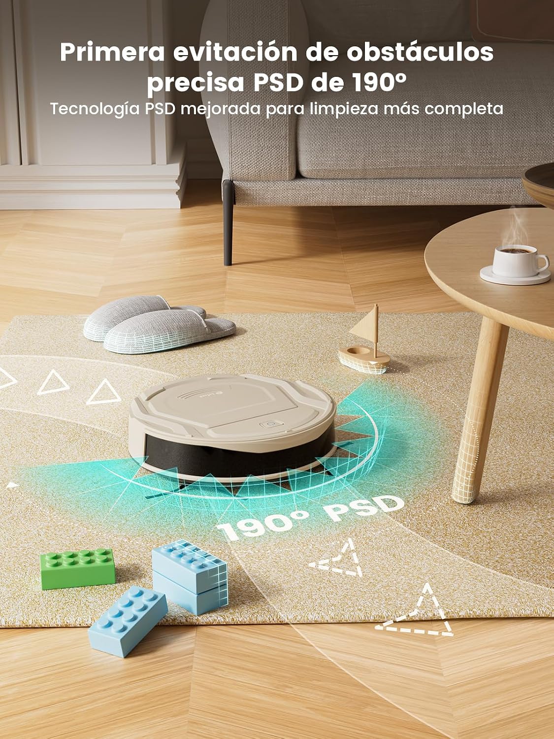 Lefant M210 Pro Robot Aspirador 2200Pa,Silenciador 55dB,120min Autonomía