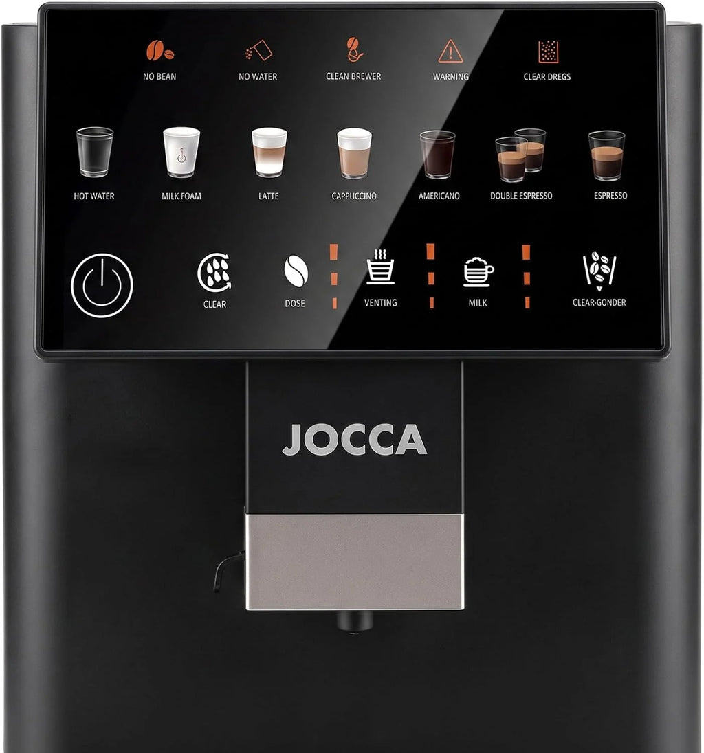 Jocca Cafetera Superautomática 20 Bar con Molinillo y Depósito de Leche