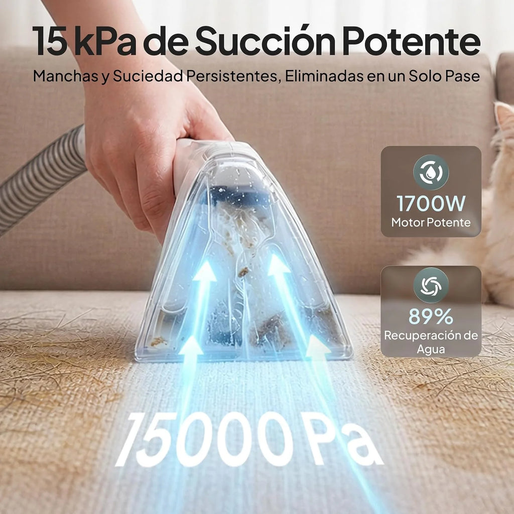 Livatro Limpia Tapicerías a Vapor 100°C para Sofás y Tejidos