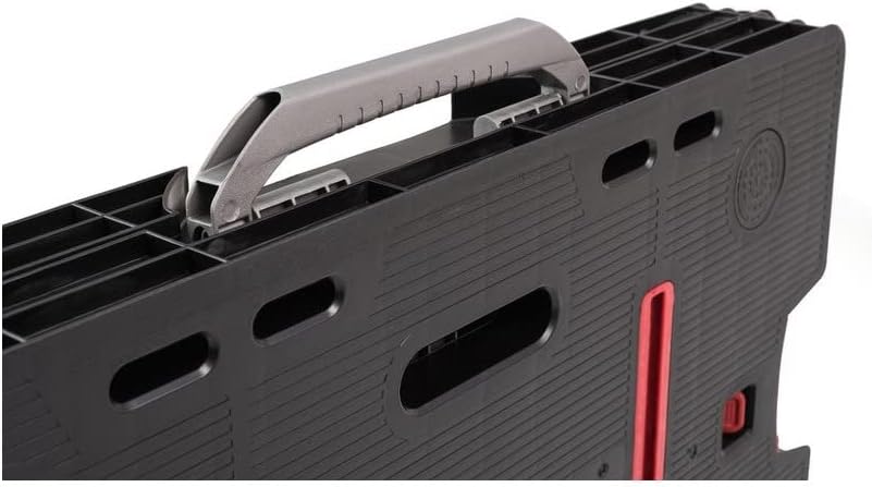 Keter- Mesa de herramientas plegable; 85 x 55,5 x 11,2 cm (cerrado) - 91 x 55,5 x 75,5 cm (abierto); Resistencia 450 Kg; Color negro