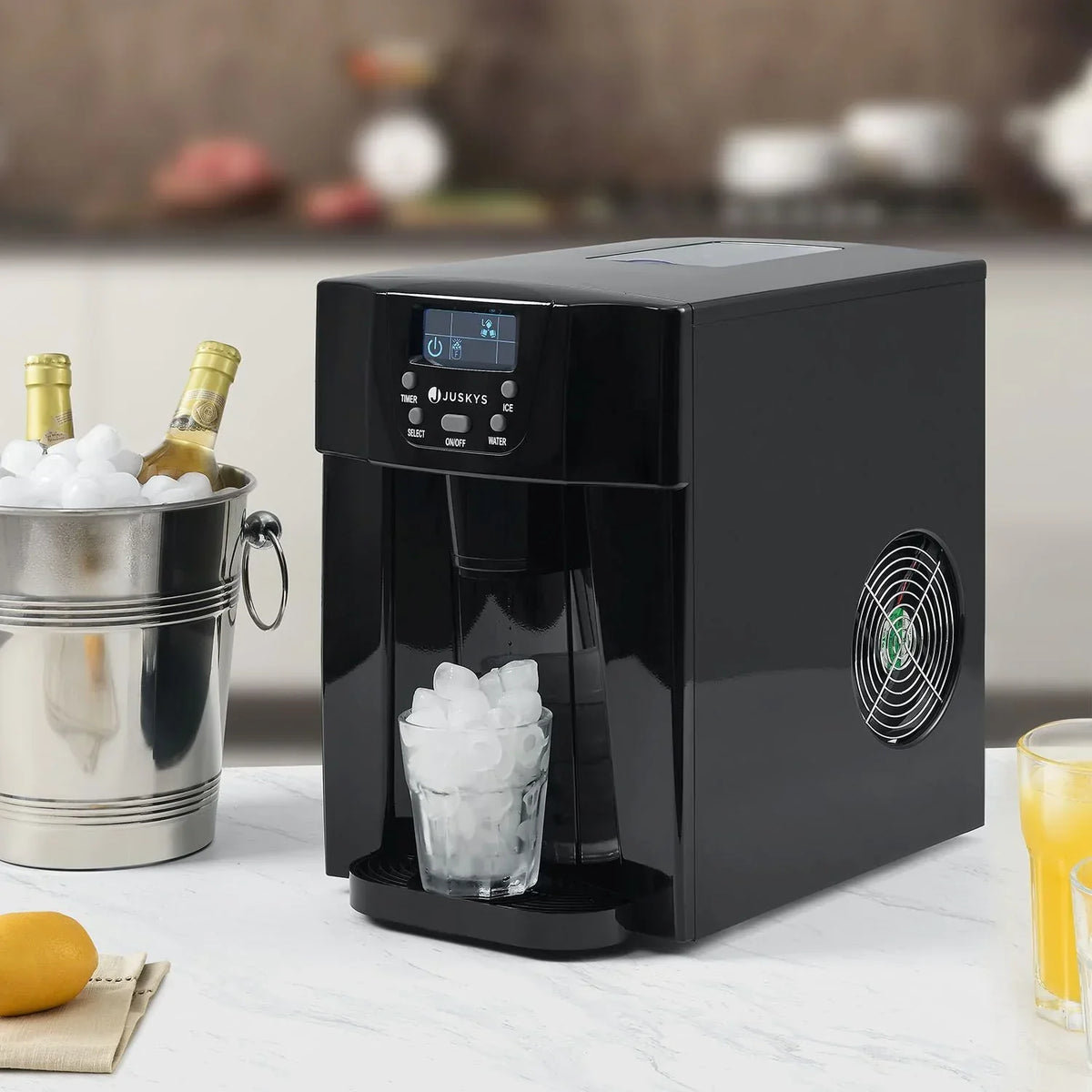 2025 Máquina de hielo PIM200L con dispensador – ¡Refrescate con hielo siempre listo!