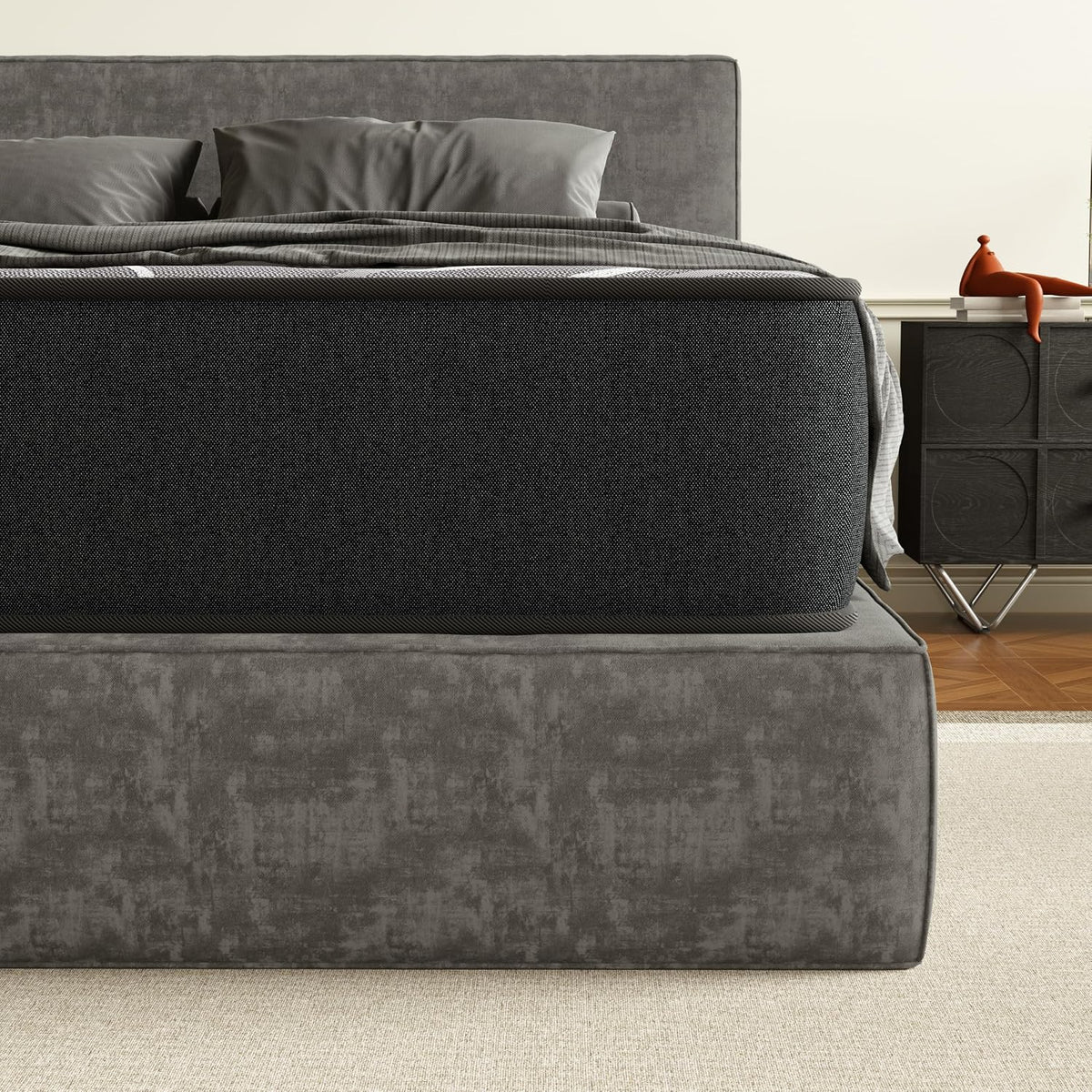 DEWINNER Mattresses 150 x 190 | Height 25 cm | Memory Foam Mattress | Multilayer | Firmness Medium | Breathable and Ergonomic | Ideal Choice for Bedrooms and Apartments