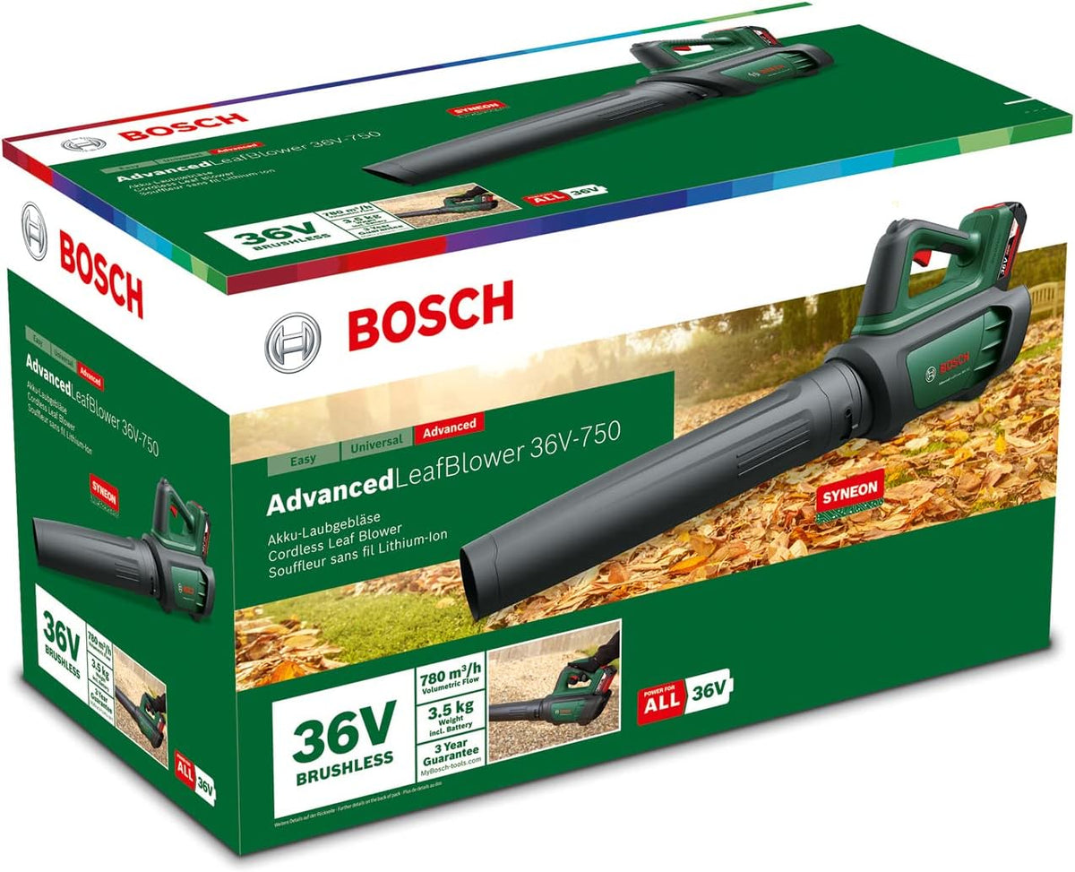 Bosch soplador de Hojas a batería AdvancedLeafBlower 36V-750