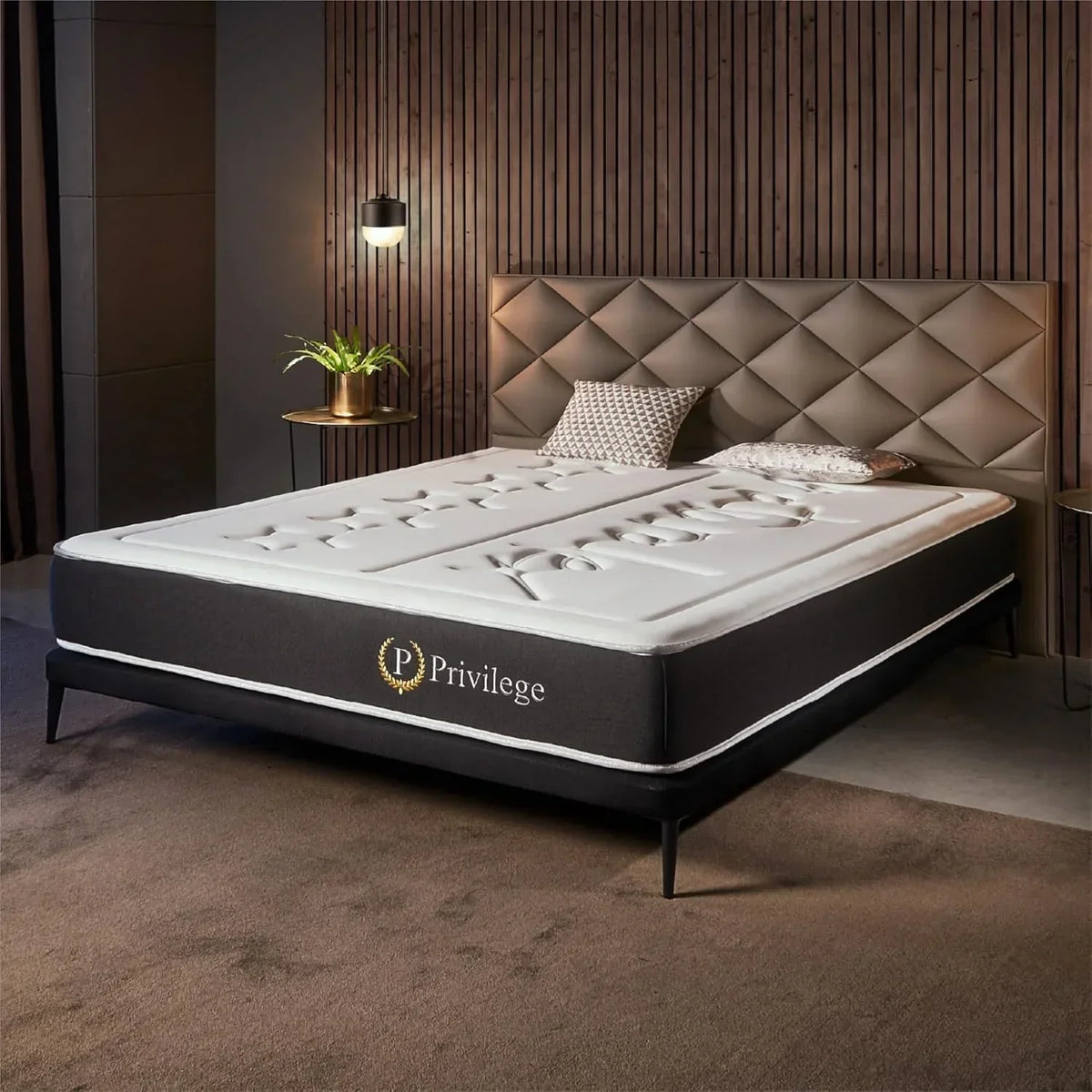 Naturalex - Privilege Premium Mattress 150 x 190 cm - Height 30 cm - AeraPur HQ & Blue Latex Memory Foam - 7 Comfort Zones, Optimal Ventilation, Adaptable - Oeko-Tex Certified