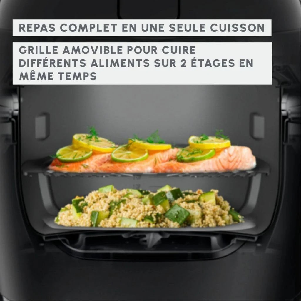 Moulinex Multicook & Fry MZ7311 - Cocina lenta (1200 W), color blanco