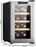 Cecotec Vinoteca 8 Botellas Bolero GrandSommelier 830 CoolWood, Termoeléctrica, Bajo nivel sonoro y alto rendimiento, Temperatura regulable: 8-18ºC, Panel de control táctil, Display.