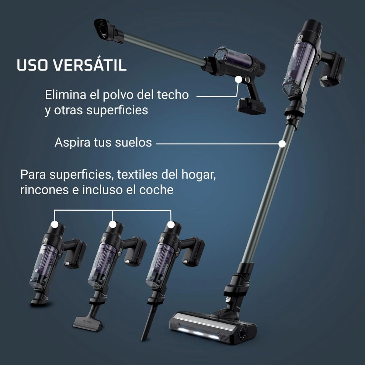 Rowenta X-Pert 7.60, Aspiradora Escoba Sin Cable, Negra