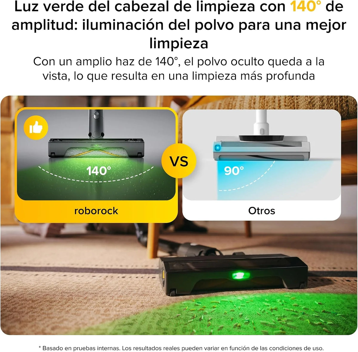 roborock H60 Ultra Aspiradora Sin Cable, Succión 210AW, Autonomía 90 min