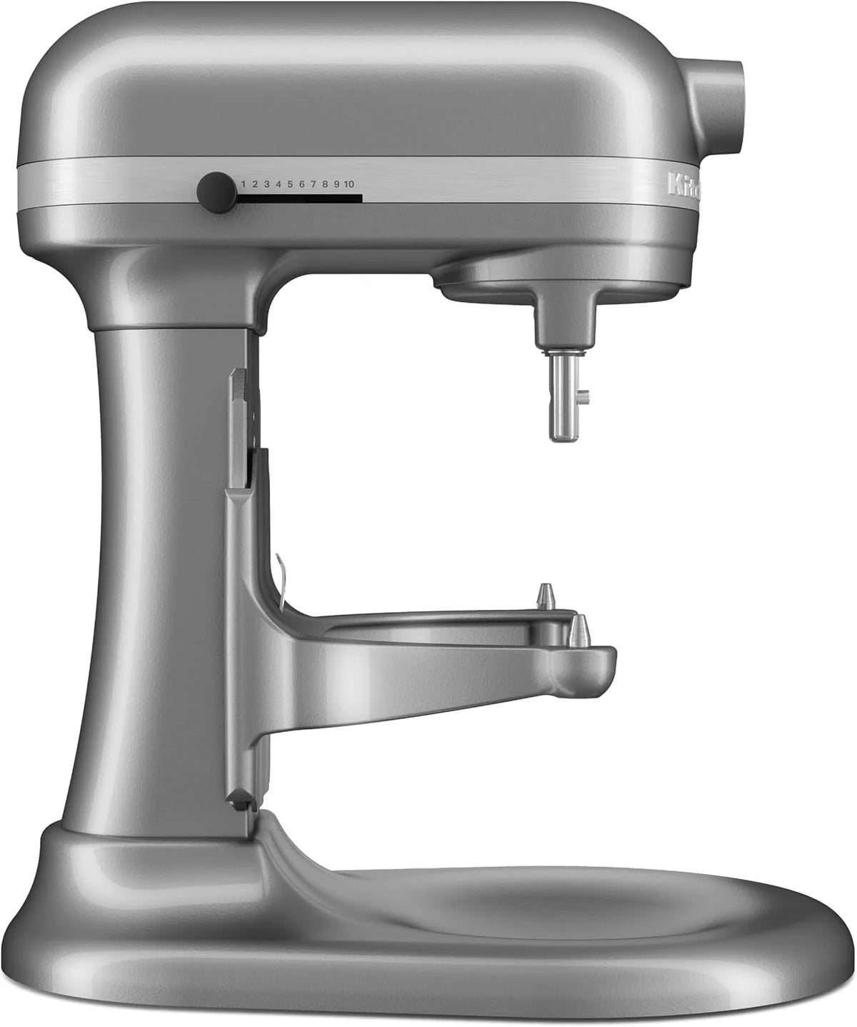 KitchenAid Batidora Amasadora Bowl-Lift 5.2L Heavy Duty, Cuerpo y Engranajes Metálicos, 11 Velocidades, Flex Edge, 67 Puntos de Contacto, Contour Silver