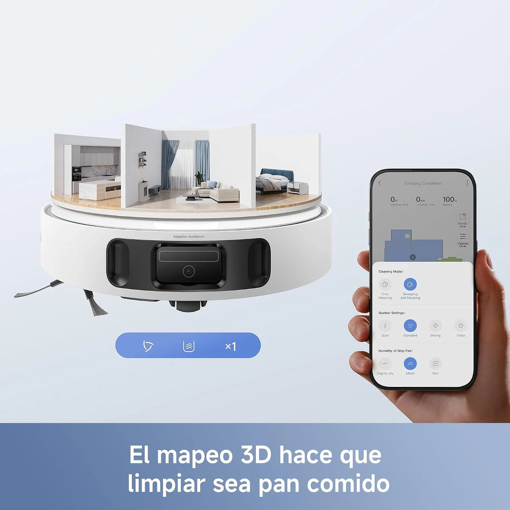 MOVA E40 Ultra, Robot Aspirador, Blanco