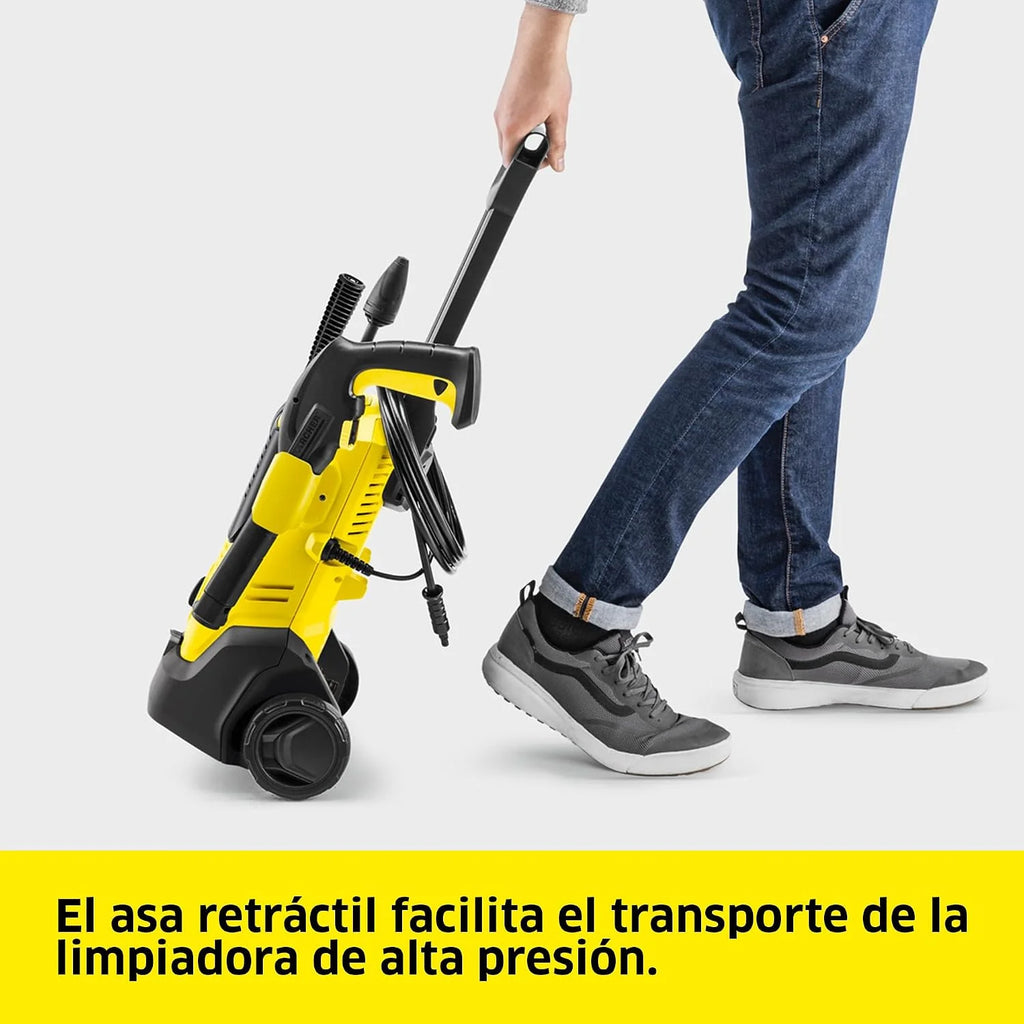 Kärcher Hidrolimpiadora K 2 Premium FJ, 110 Bar, caudal: 360 l/h, Rendimiento: 20 m²/h, Filtro de Agua, 4,2 kg, Pistola de Alta presión, lanzas pulverizadoras, Boquilla Turbo y de Espuma