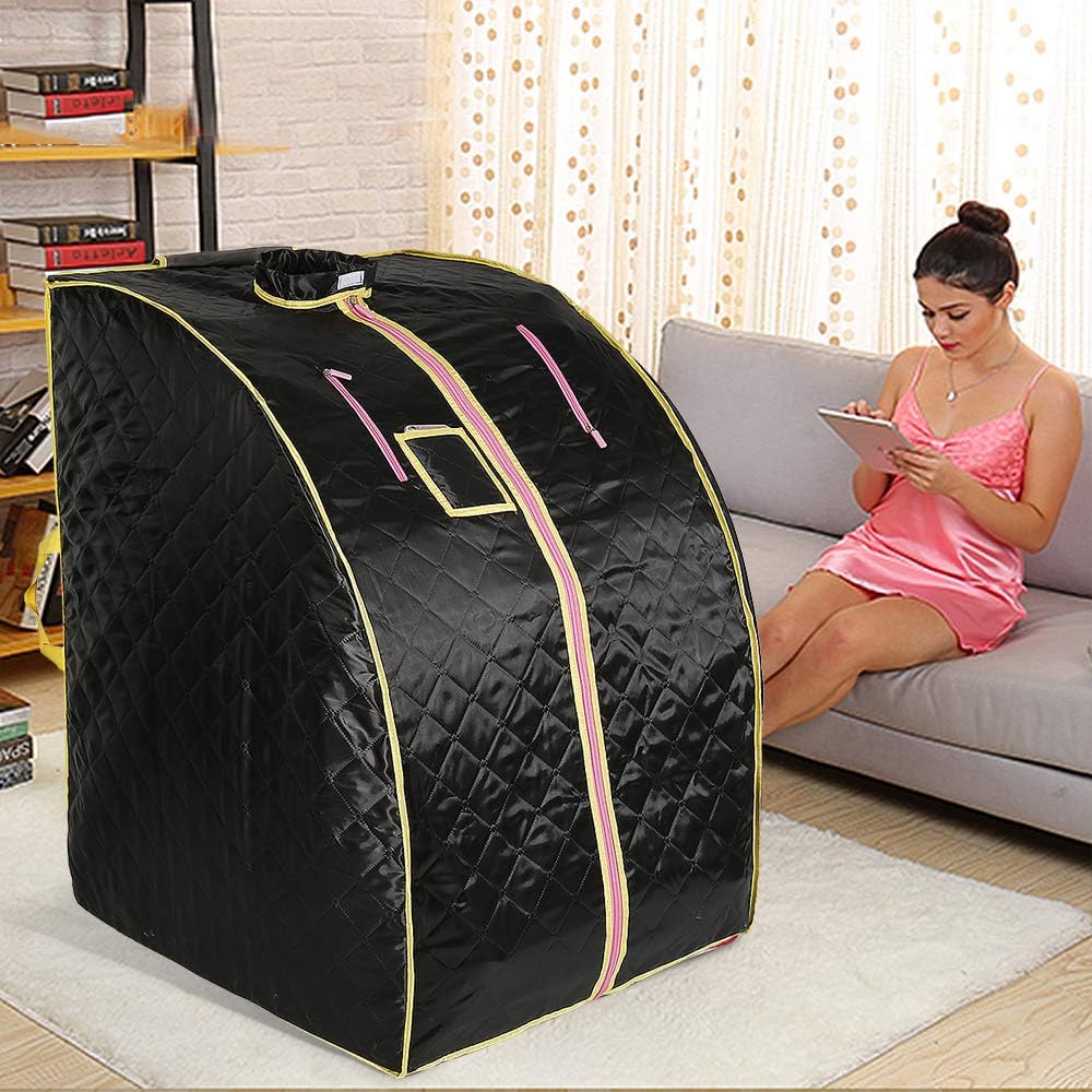 Sauna de infrarrojos portátil - Sauna portátil - Sauna para el hogar - Sauna infrarroja portátil - Para 1 persona Sauna Box interior Calefacción portátil 1000 W - Promueve la circulación sanguínea