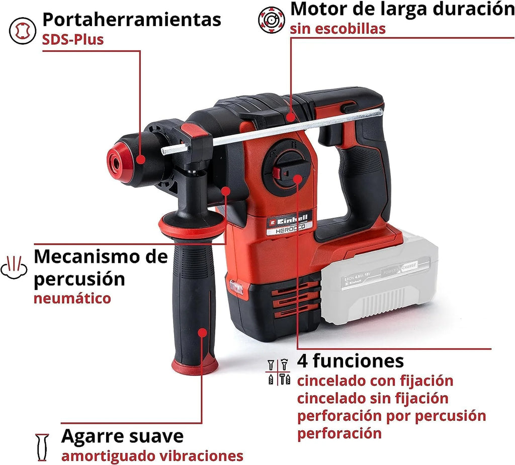 Einhell Professional Martillo perforador con batería HEROCCO 18/20