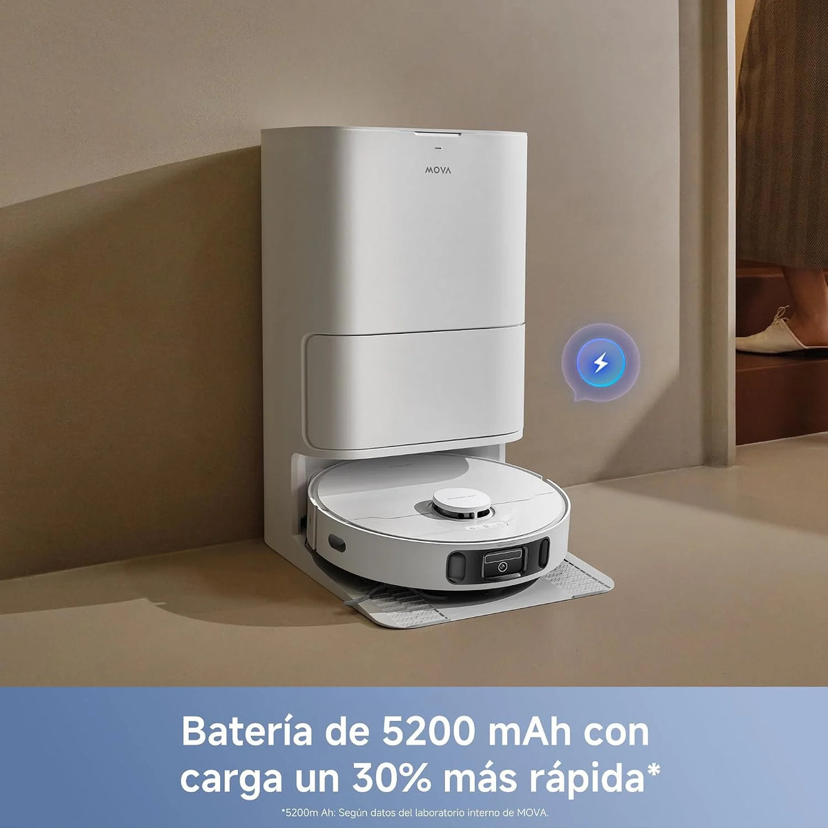 MOVA E40 Ultra, Robot Aspirador, Blanco