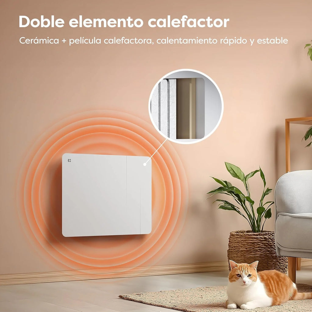 CIARRA 1000W Inertia Radiator with Ceramic and WiFi Heating Film