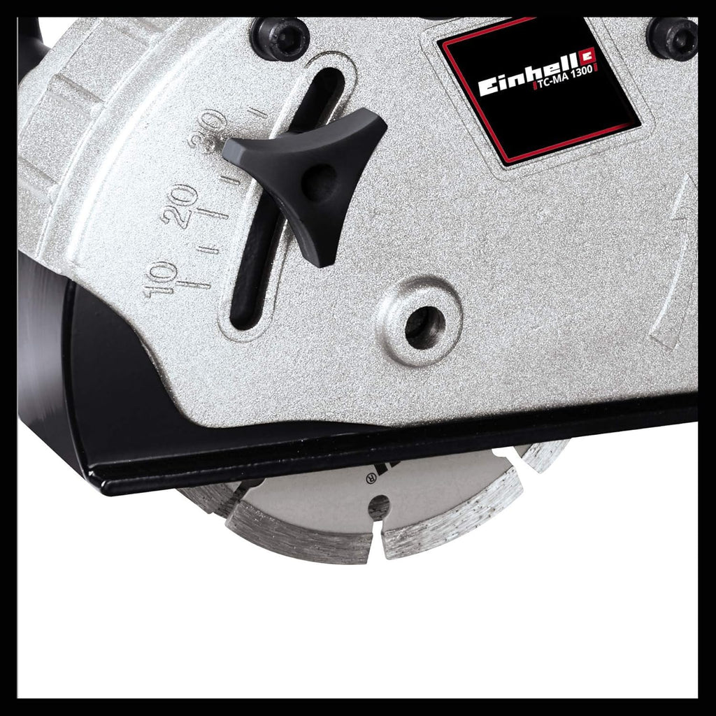 Einhell Ranura de pared TC-MA 1300 (tensión 230 V, potencia 1320 W, mín. 9000 revoluciones, 2 discos de corte Ø125 x ø22,2 mm, profundidad 8-30 mm, ancho, 8-26 mm)