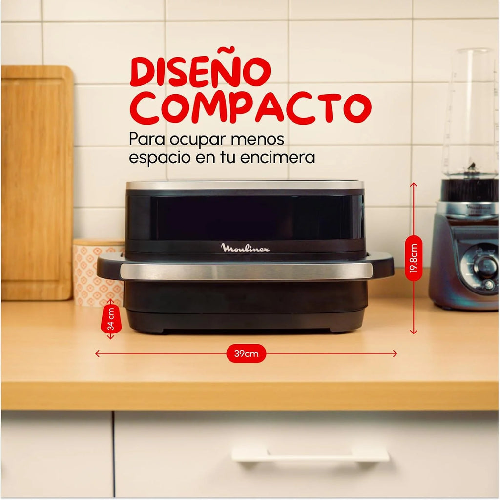 Moulinex Easy Fry XL Surface, Freidora de Aire 2200 W, Doble Resistencia