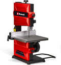 Sierra de cinta Einhell TC-SB 200 + (300 W, cambio de cinta de sierra sin herramientas, tope paralelo, ajuste de altura, guía de cinta de sierra robusta, mesa de inclinación continua)