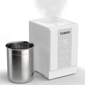 TURBRO Humidificador de vapor caliente 4 L para dormitorio, 500 ml/h