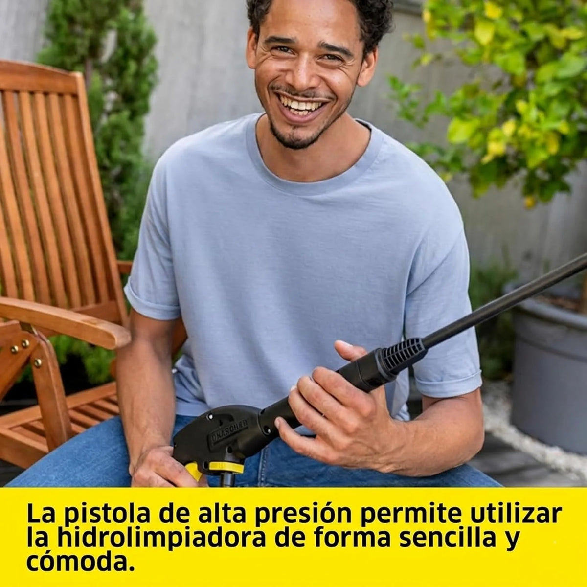 Kärcher Hidrolimpiadora K 3 FJ, presión: máx. 120 Bar, Incl. Boquilla de Espuma para una Espuma Bien adherida y un máximo Poder de eliminación de Suciedad, Amarillo