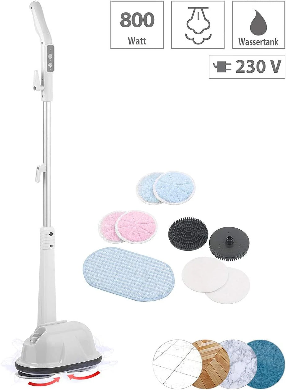 Sichler Pulidora de suelos con vapor FPW-800, 800 W, 300 ml, 270 rpm