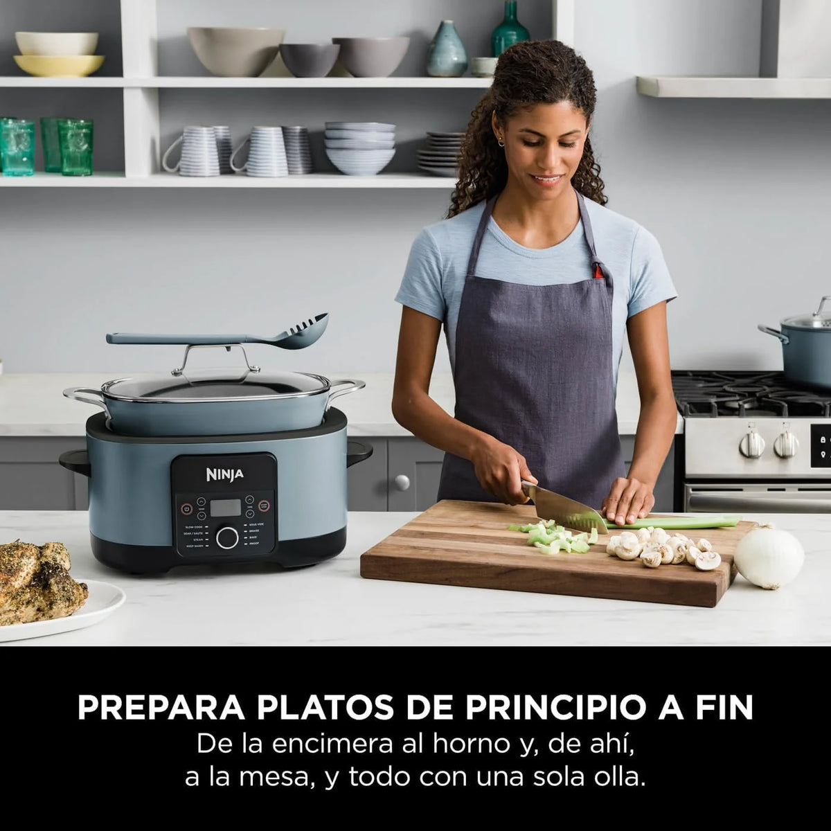 Ninja Foodi PossibleCooker, Olla Eléctrica para Cocinar 8 en 1, 8L