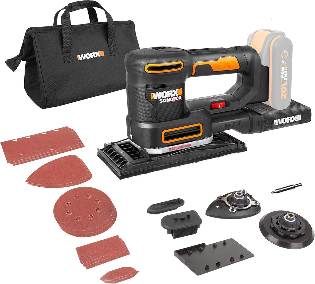 Worx WX820.9 Multilijadora 5en1 Sandeck 20V Sin Batería