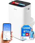 MIDEA Pingüino Aire Acondicionado Portátil Frío y Calor 3000 Frigorías / 12000 BTU - Climatizador silencioso con bomba calor 3500 W Air conditioner 4 modalidades con kit de ventana y control remoto