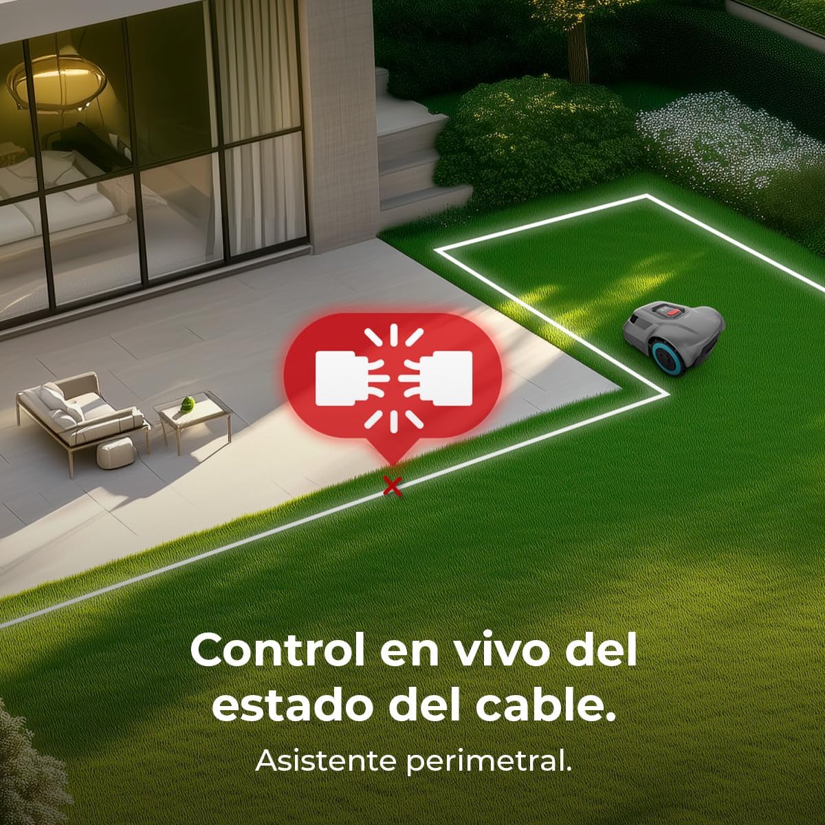 Cecotec Robot Cortacésped - App - 500m² Conga Grasshopper 500 Map Connected