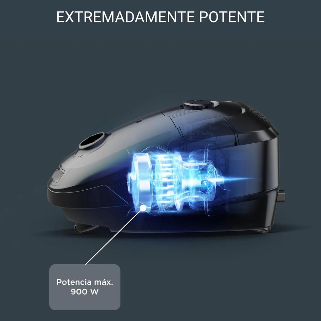 Rowenta Power XXL, Aspiradora con Bolsa, 3 Acc, Filtración 3 Niveles