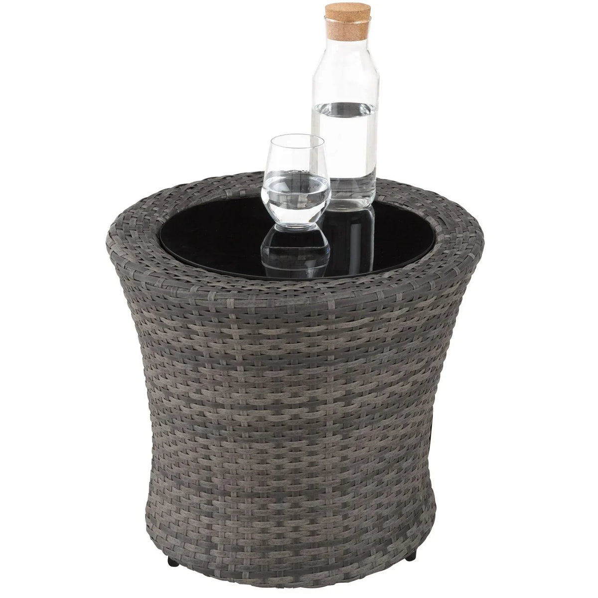 Conjunto De Ratán Y Aluminio Nizza - Gris