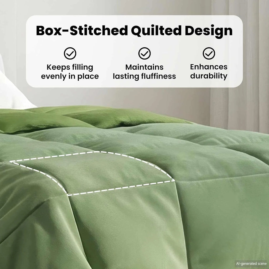 VidaXL - Edredón de invierno (240 x 260 cm, microfibra, edredón moderno y asequible, ropa de cama de microfibra cómoda, funda de edredón versátil, suave acolchado