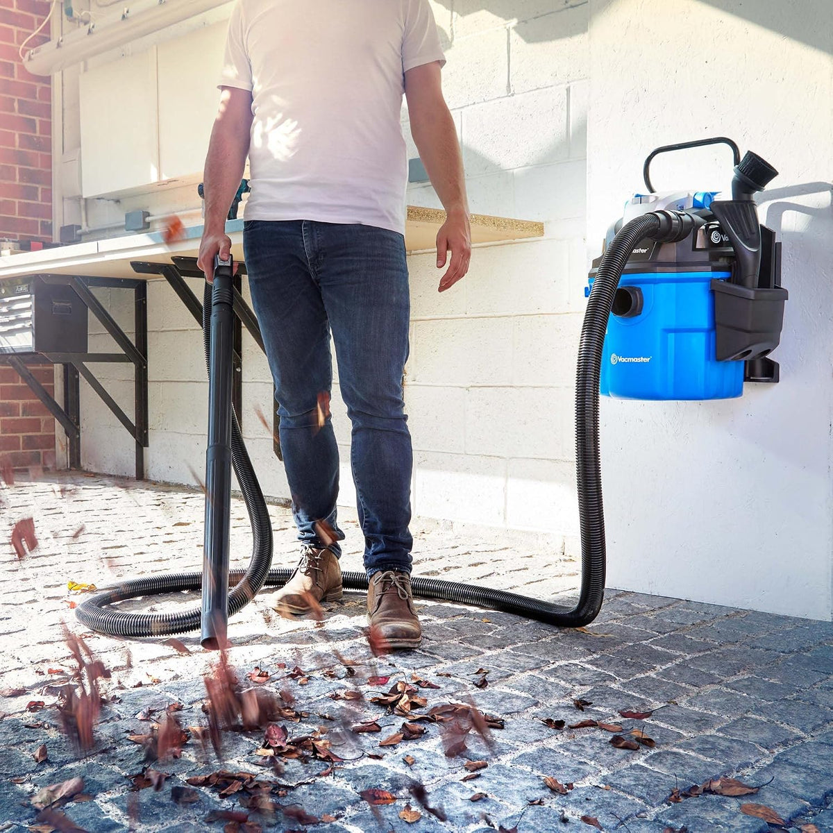 Vacmaster VWM1518R 1500W 18L Aspiradoras en seco y húmedo,Aspiradora Industrial,para el hogar cocina alfombra coche hojas de jardín