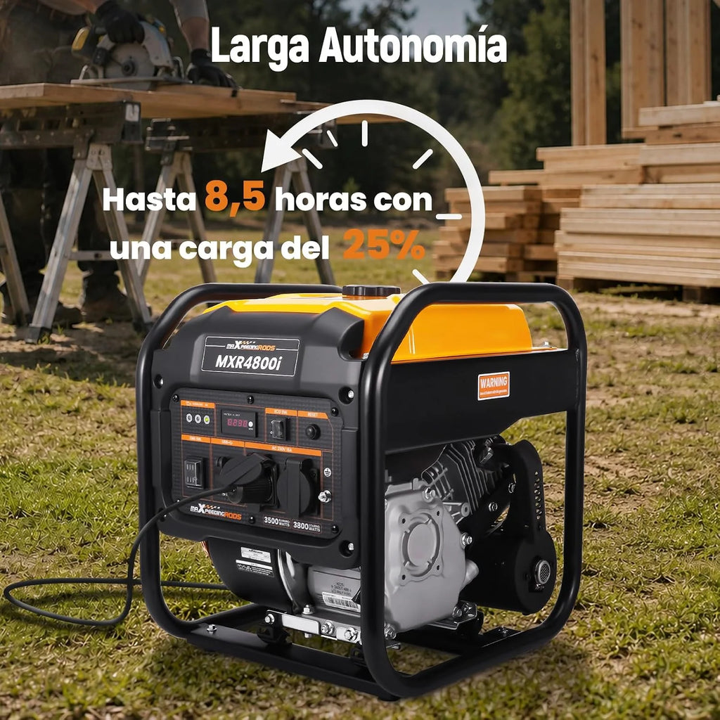 maXpeedingrods 3800W inverter generador portátil gasolina con two 230V/USB