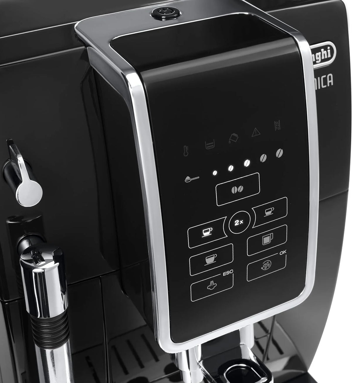 De'Longhi Dinamica - Cafetera Superautomática 4 Bebidas Negro