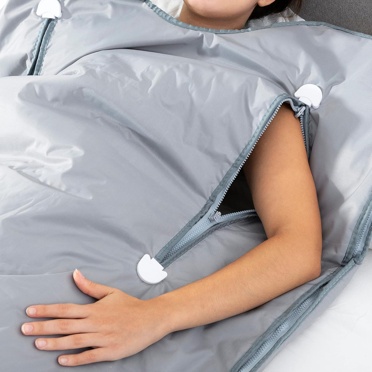 InnovaGoods® Manta Electrica, Manta Electrica Sauna de Calor Infrarrojo, Manta termica Apta para Todo el Cuerpo, Manta Sauna de Calor infrarrojo Potencia la eliminación de Grasas y toxinas.