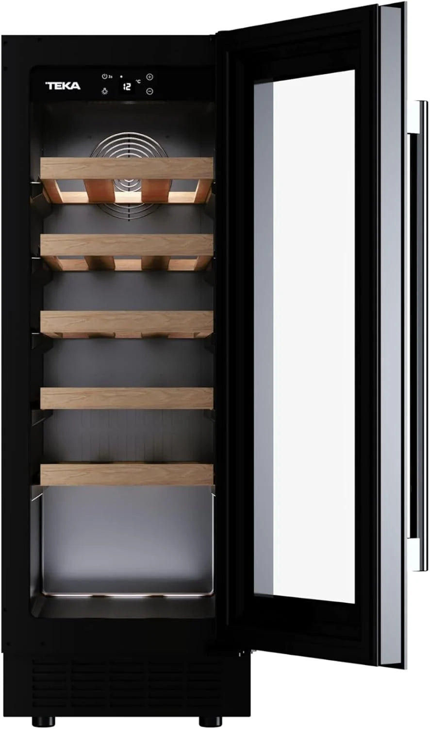 Teka - Vinoteca - Enfriador de vinos independiente con capacidad para 20 botellas y control de temperatura ajustable - Modelo Sommelier RVU 10020 GBK