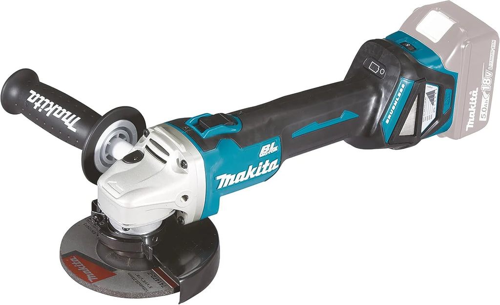 Makita dga511z Amoladora de ángulo 18,0 V (sin batería, sin cargador), Acrilonitrilo butadieno estireno, Multicolor