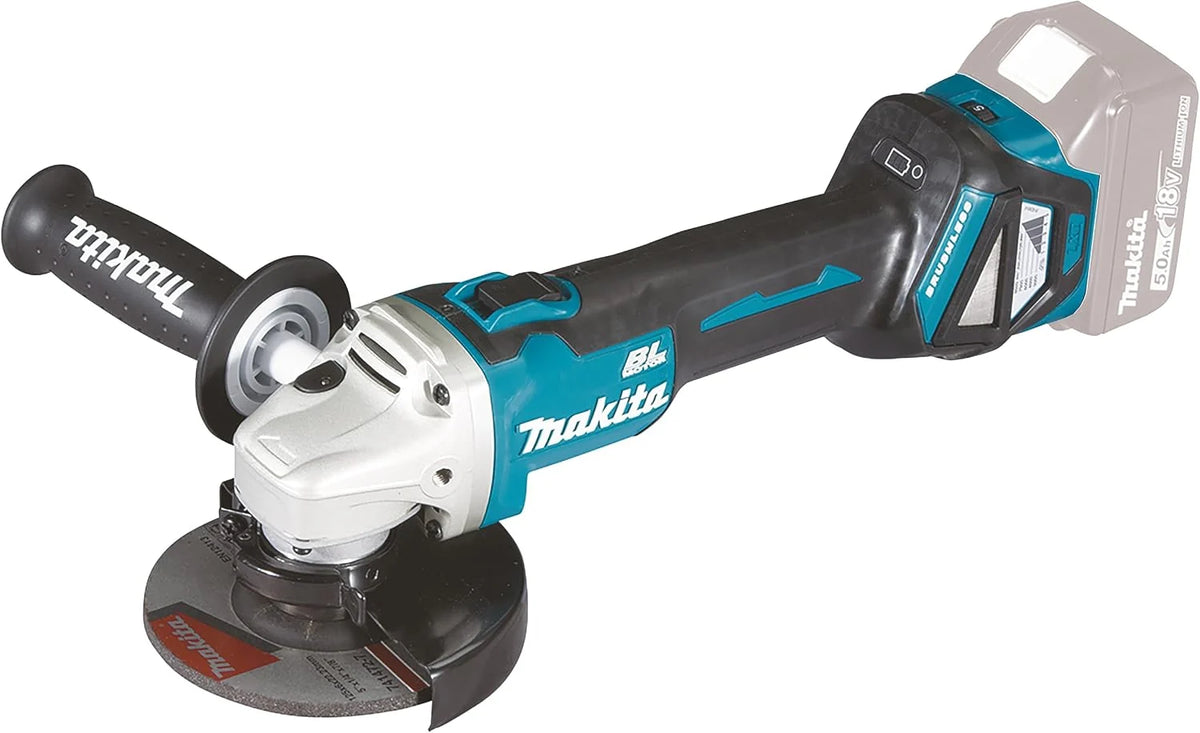 Makita dga511z Amoladora de ángulo 18,0 V (sin batería, sin cargador), Acrilonitrilo butadieno estireno, Multicolor
