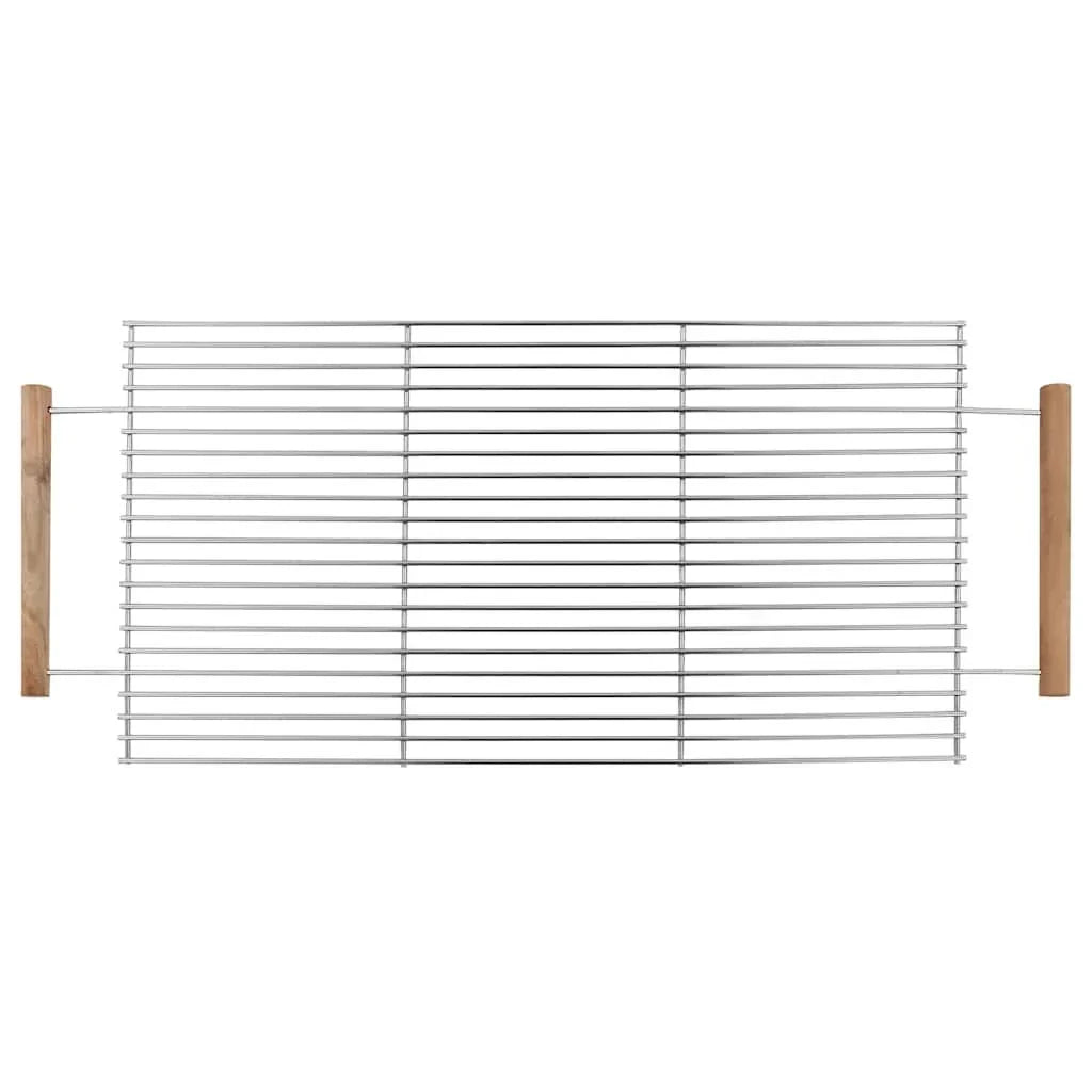 Barbacoa De Carbón Portátil Xxl Acero Inoxidable Con 2 Estantes Vidaxl