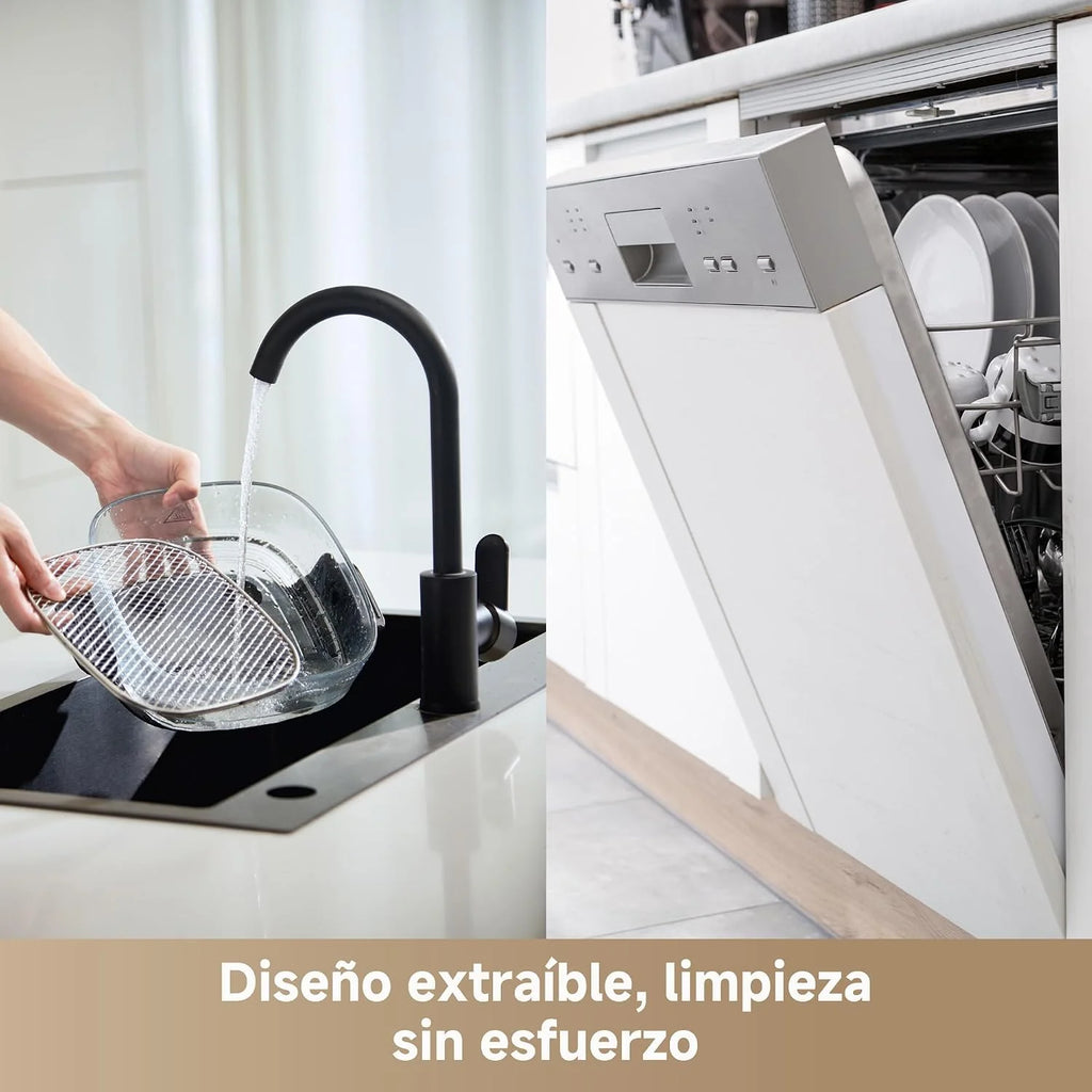 DREAME Tasti, Freidora de Aire Portátil de Vidrio 5 en 1: 2,5 L + 4,5 L