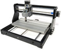Fresadora CNC 2 en 1 equipada con software de control GRBL profesional + 10 brocas DIY láser grabadora área 300 x 180 x 45 mm placa de circuito impreso madera acrílico plástico grabado
