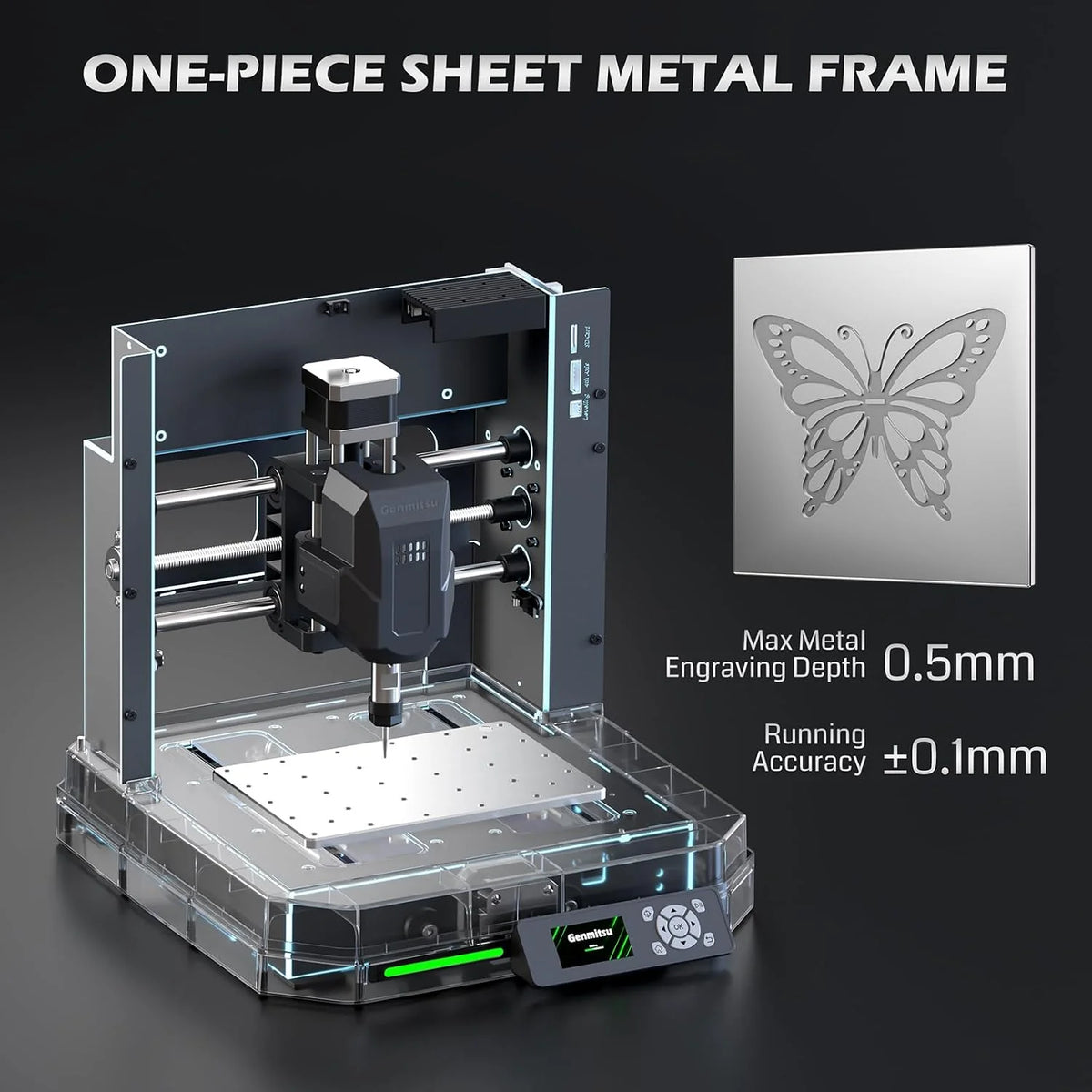 Genmitsu Cubiko Fresadora CNC para PCB, Control WiFi, Sondeo Automático Z