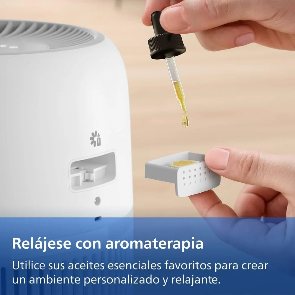 Philips Humidificador Evaporativo Serie 4000, Humidificación Higiénica, 99,97% Menos Bacterias, Depósito de Agua 3,5 L, 275 ml/h, Habitaciones hasta 41 m², Blanco (HU4209/00)