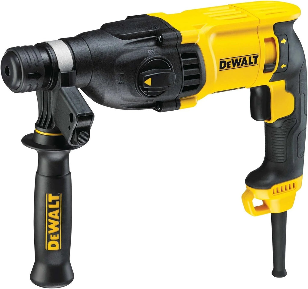 DEWALT D25133K-QS - Martillo Ligero Combinado 800 W 2.6J SDS-Plus, 3 modos, Empuñadura lateral multiposición, Tope de profundidad, Maletín de transporte TSTAK